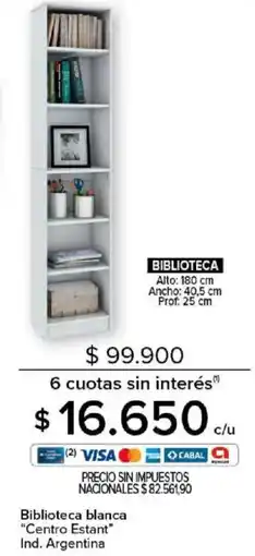 Carrefour Centro estant biblioteca blanca oferta