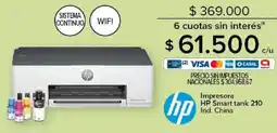 Carrefour Hp impresora smart tank 210 oferta