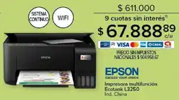 Carrefour Epson impresora multifunción ecotank l3250 oferta