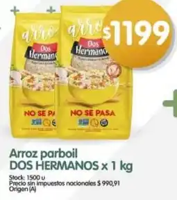 Supermercados Buenos Días Dos hermanos arroz parboil oferta