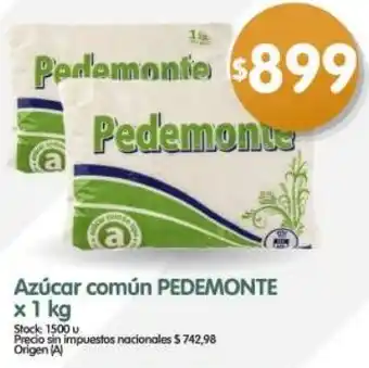 Pedemonte azúcar común