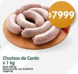 Supermercados Buenos Días Chorizos de cerdo oferta