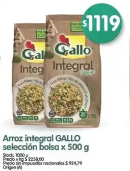 Supermercados Buenos Días Gallo arroz integral selección bolsa oferta