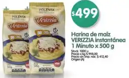 Supermercados Buenos Días Verizzia harina de maíz instantánea oferta
