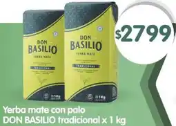 Supermercados Buenos Días Don basilio yerba mate con palo tradicional oferta