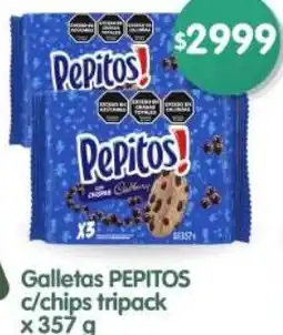Supermercados Buenos Días Pepitos galletas c/chips tripack oferta
