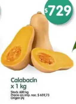 Supermercados Buenos Días Calabacín oferta