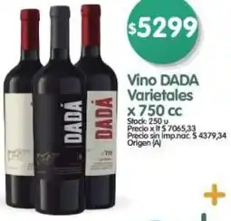 Supermercados Buenos Días Dada vino varietales oferta