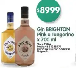 Supermercados Buenos Días Brighton gin pink o tangerine oferta