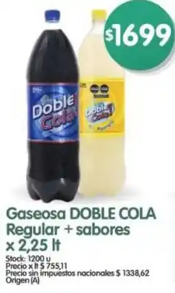 Supermercados Buenos Días Doble cola gaseosa regular+sabores oferta