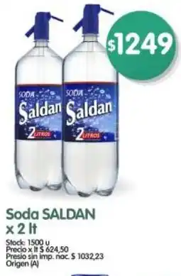 Supermercados Buenos Días Saldan soda oferta