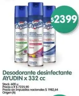 Supermercados Buenos Días Ayudín desodorante desinfectante oferta