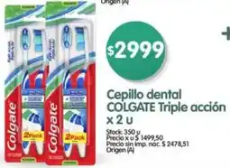 Supermercados Buenos Días Colgate cepillo dental triple acción oferta