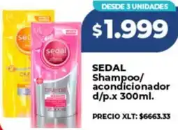 Supermayorista Vital Sedal shampoo/ acondicionador d/p. oferta