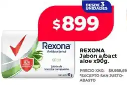 Supermayorista Vital Rexona jabón a bact aloe oferta