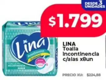 Supermayorista Vital Lina toalla incontinencia c/alas oferta
