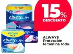 Supermayorista Vital Always protección femenina todo oferta