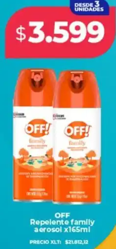 Supermayorista Vital Off repelente family aerosol oferta