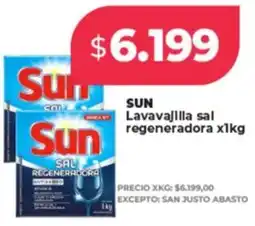 Supermayorista Vital Sun lavavajilla sal regeneradora oferta