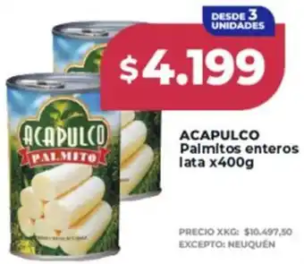 Acapulco palmitos enteros lata