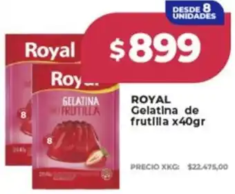 Supermayorista Vital Royal gelatina de frutilla oferta