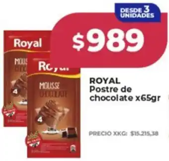 Supermayorista Vital Royal postre de chocolate oferta