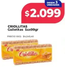 Supermayorista Vital Criollitas galletitas oferta