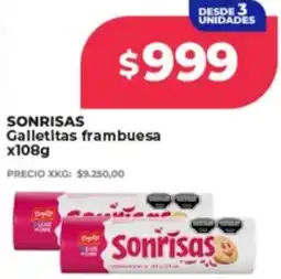 Supermayorista Vital Sonrisas galletitas frambuesa oferta