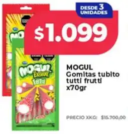 Supermayorista Vital Mogul gomitas tubito tutti frutti oferta