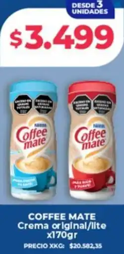 Supermayorista Vital Coffee mate crema original/lite oferta