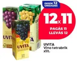 Supermayorista Vital Uvita vino tetrabrik oferta