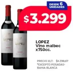 Supermayorista Vital Lopez vino malbec oferta