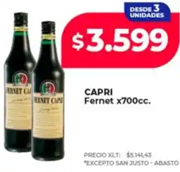 Supermayorista Vital Capri fernet oferta