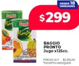 Supermayorista Vital Baggio pronto jugo oferta