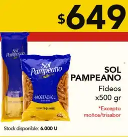 Nini Mayorista Sol pampeano fideos oferta