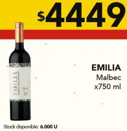 Nini Mayorista Emilia malbec oferta