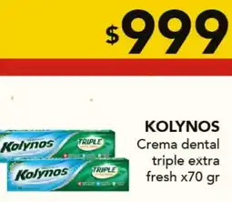 Nini Mayorista Kolynos crema dental triple extra fresh oferta