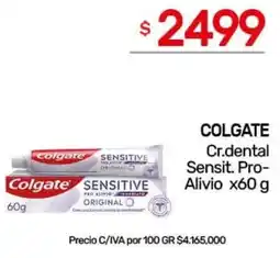 Nini Mayorista Colgate cr.dental sensit. pro- alivio oferta