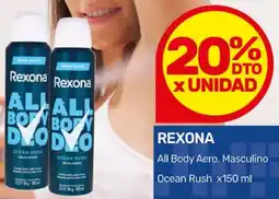 Nini Mayorista Rexona all body aero. masculino ocean rush oferta