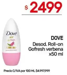 Nini Mayorista Dove desod. roll-on gofresh verbena oferta