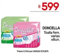 Nini Mayorista Doncella toalla fem. varias oferta