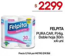 Nini Mayorista Felpita pura car. p.hig. doble hoja oferta