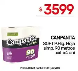 Nini Mayorista Campanita soft p.hig. hoja simp. oferta