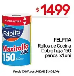 Nini Mayorista Felpita rollos de cocina doble hoja oferta