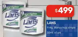 Nini Mayorista Lans p.hig. blanco hoja simple oferta