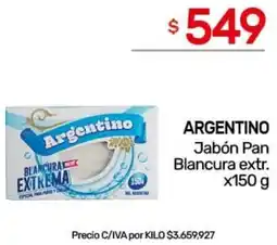 Nini Mayorista Argentino jabón pan blancura extr. oferta