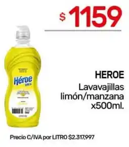 Nini Mayorista Héroe lavavajillas limón/manzana oferta