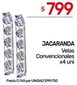 Nini Mayorista Jacaranda velas convencionales oferta
