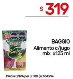 Nini Mayorista Baggio alimento c/jugo mix oferta