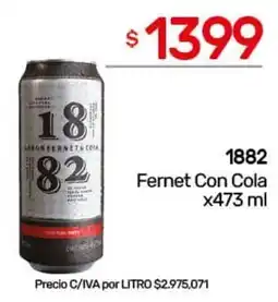 Nini Mayorista 1882 fernet con cola oferta